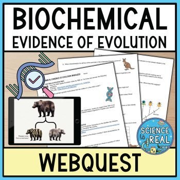 biochemical evidence of evolution webquest