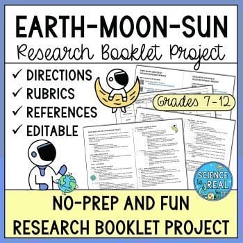 Earth Moon Sun Booklet Project