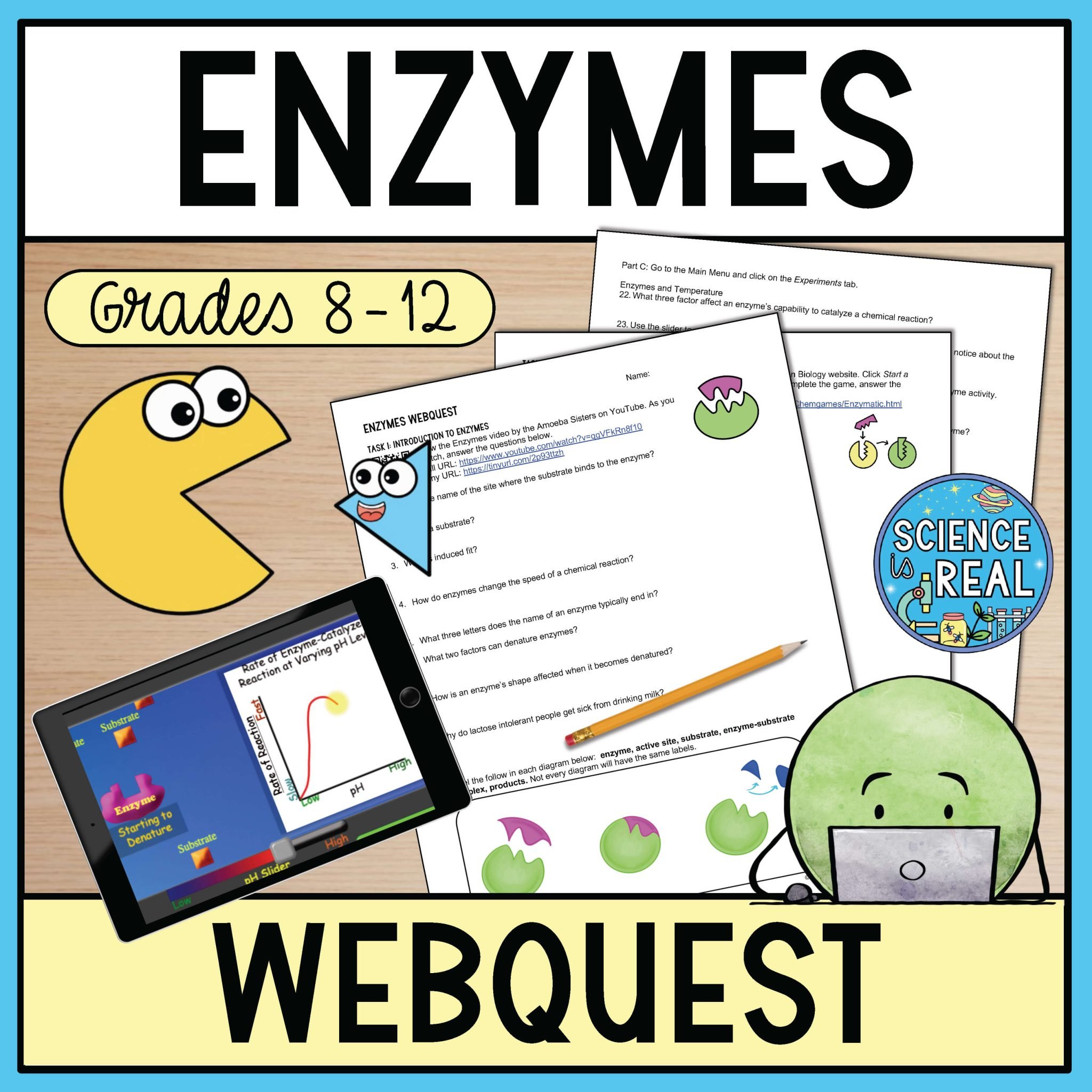 Enzymes Amoeba Sisters Video Handout Science Is Real Education