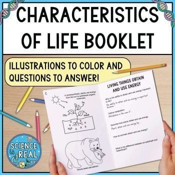 characteristics of life booklet