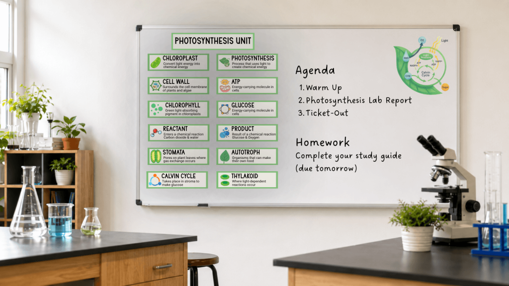 science word walls